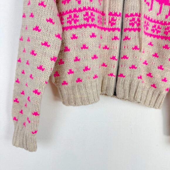 NWT American Eagle Elk Zip Up Hoodie Sweater Cropped Cardigan Size XS NEW - Picture 5 of 14